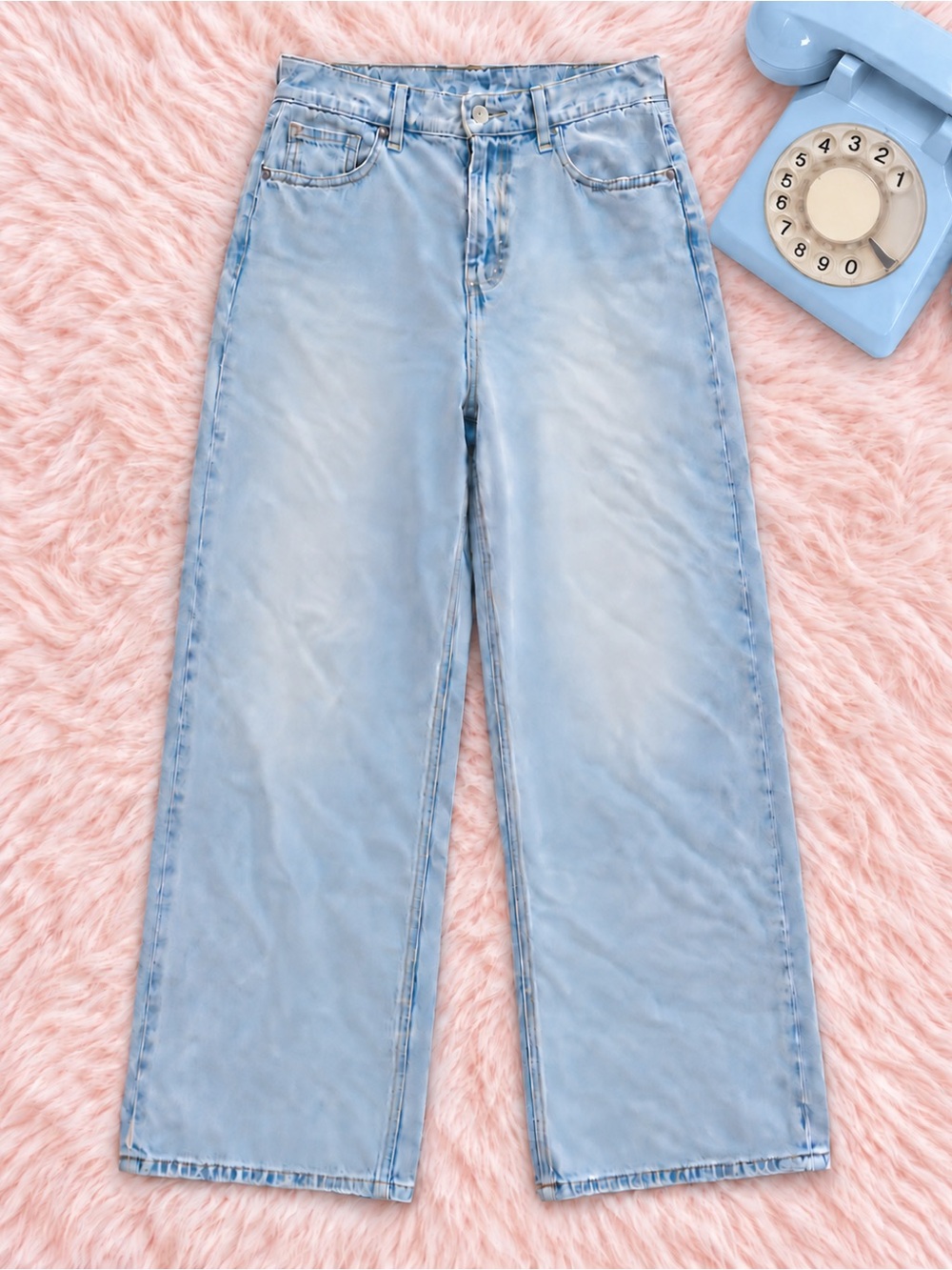 Old Navy Light Blue Flare & Wide Leg Jeans